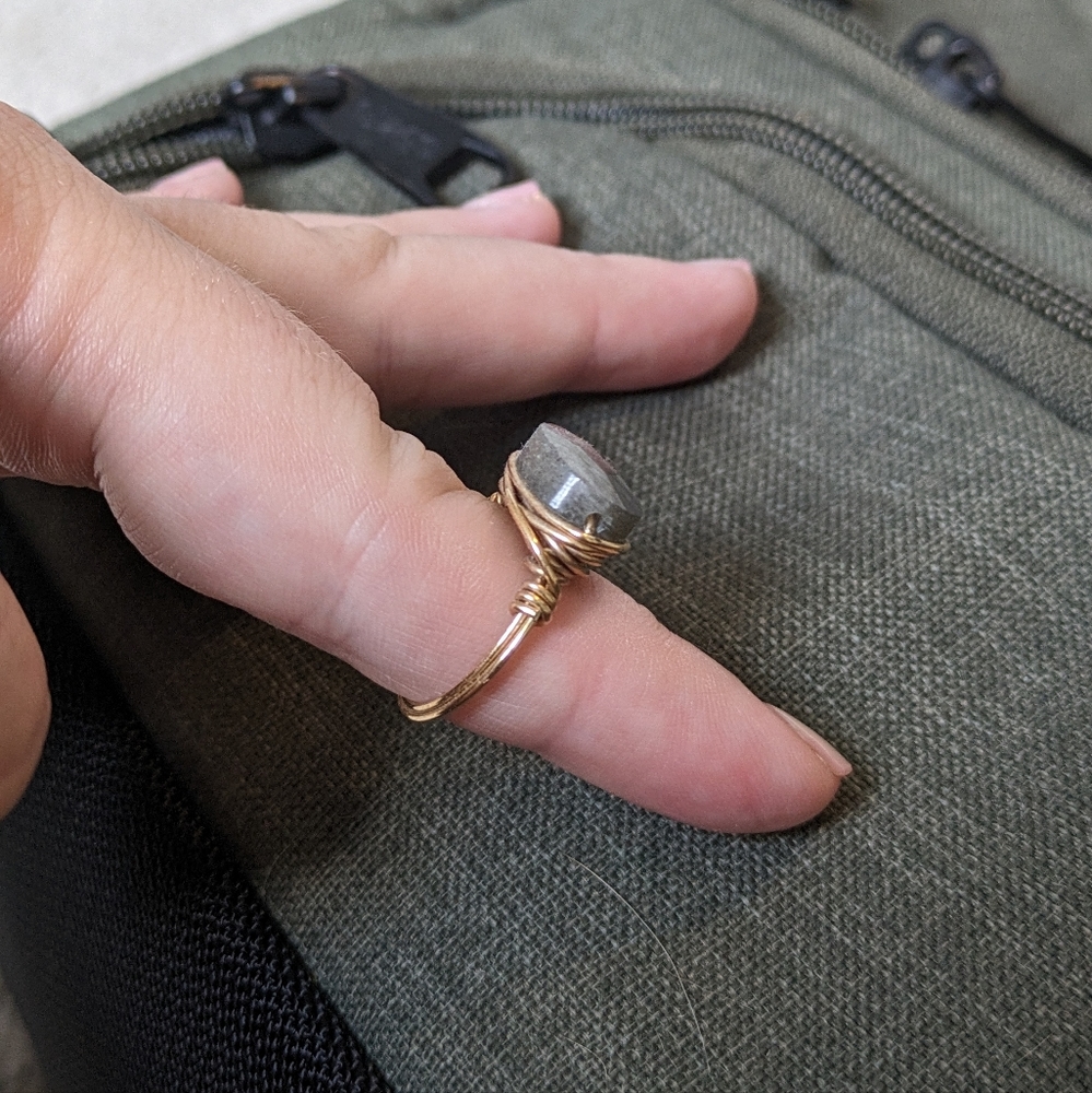 Labradorite ring